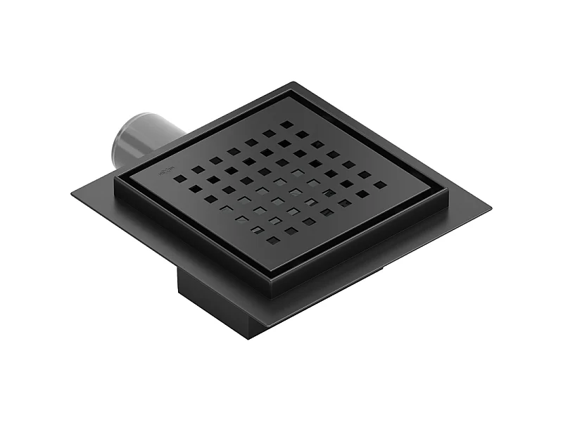 Mexen Flat-Q M08 évacuation de sol carrée 12 x 12 cm, noire - 1710512