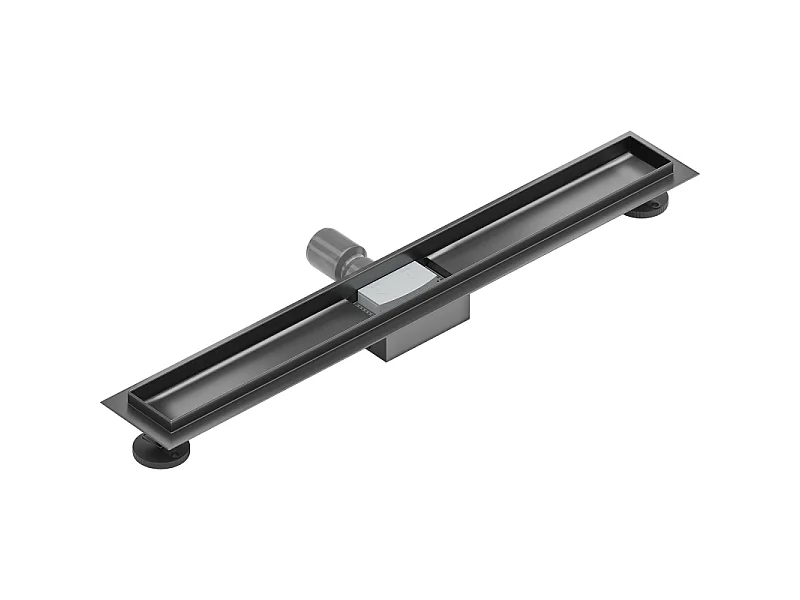 Mexen Flat Korpus für Linienentwässerung 80 cm, gebürstetes Gewehrgrau - 1E15080