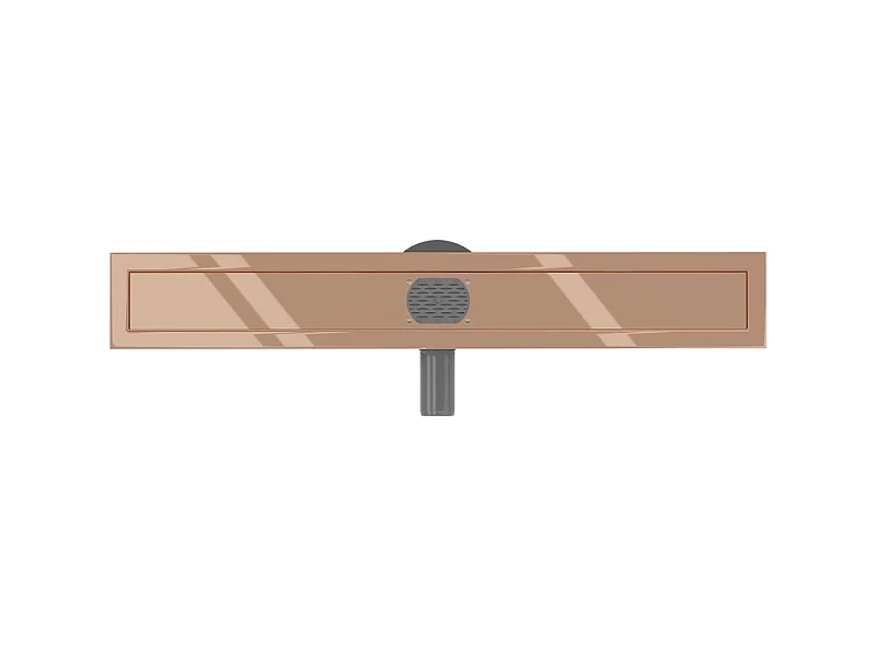 Mexen Flat 360° draingoot behuizing draaiend 50 cm, roze goud - 1640050