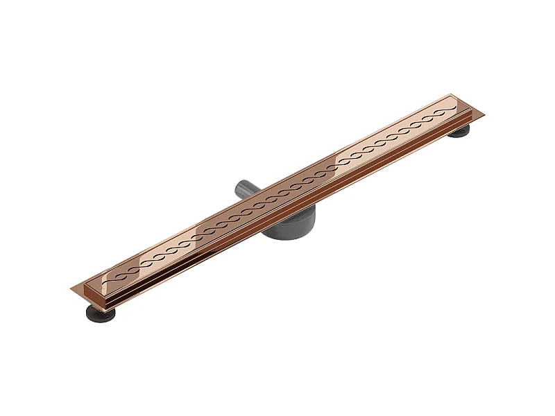 Mexen Flat 360° M18 drain linéaire rotatif 100 cm, or rose - 1623100-40