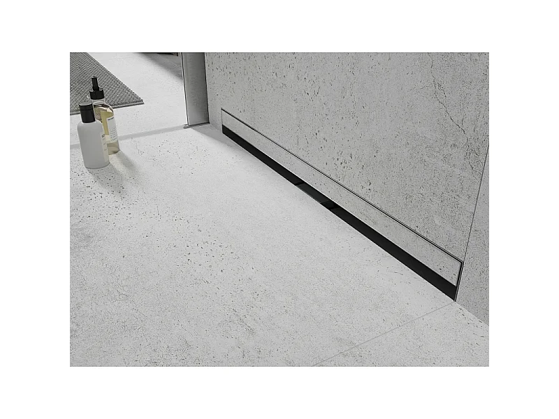 Mexen Flat Wall 2in1 linear wall drain 90 cm, Chrome - 1030090