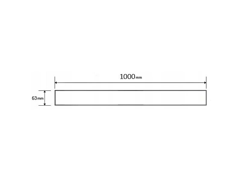 Mexen Flat M03 afdekplaat voor lijnafvoer 100 cm, inox - 1022100