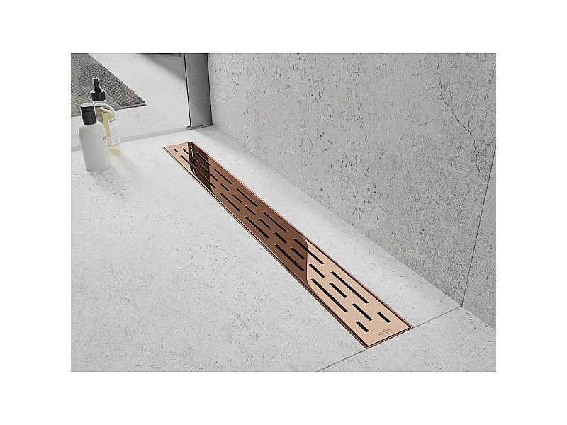 Mexen Flat M01 lineaire afvoer 80 cm, rosegoud - 1620080-15