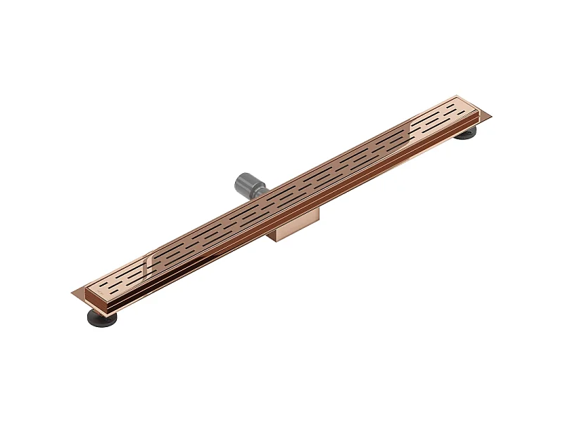 Mexen Flat M01 lineaire afvoer 80 cm, rosegoud - 1620080-15