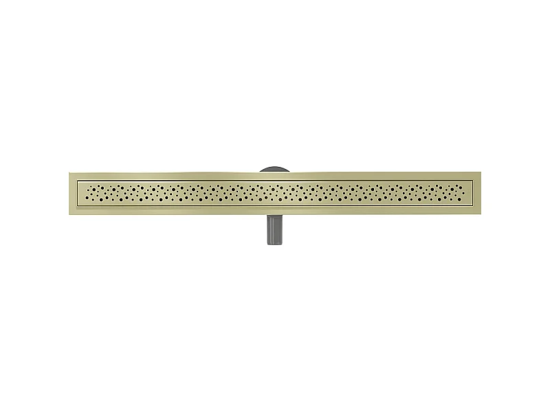 Mexen Flat 360° M12 roterende linear afvoer 100 cm, geborsteld goud - 1A21100-40