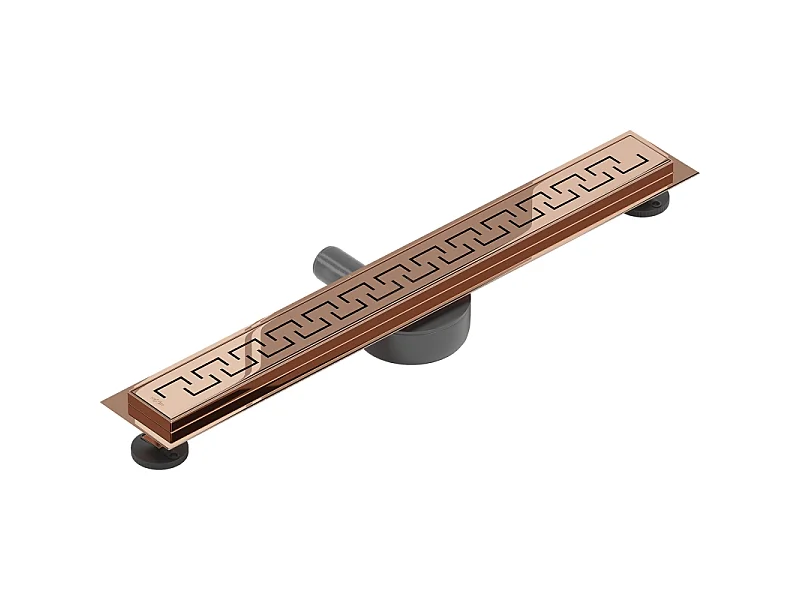 Mexen Flat 360° M15 drain linéaire pivotant 50 cm, or rose - 1624050-40