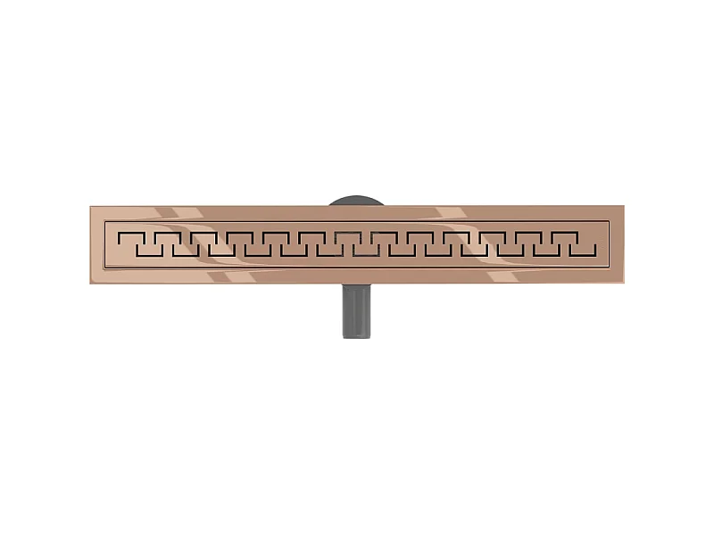 Mexen Flat 360° M15 drain linéaire pivotant 50 cm, or rose - 1624050-40