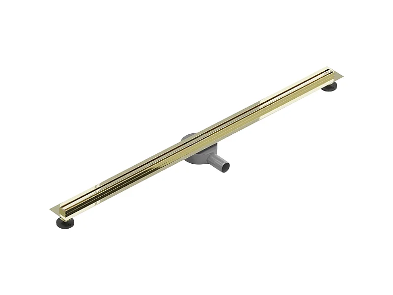 Mexen Flat 360° Slim draaibare lineaire afvoer 150 cm, goud - 1541150