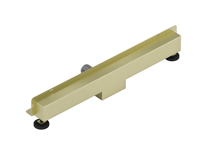 Mexen Flat Wall Linear Drain Wall 2-in-1 70 cm, Brushed Gold - 1A30070