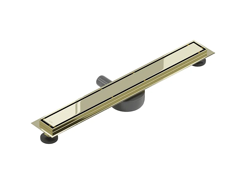 Mexen Flat 360° M13 2-in-1 Rotating Linear Drain 70 cm, Gold - 1510070-40