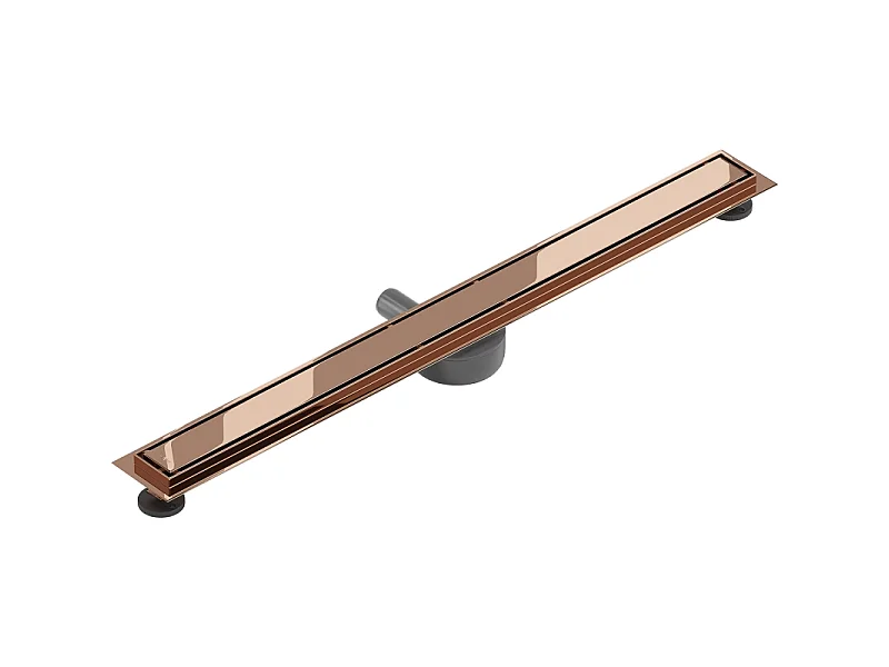 Mexen Flat 360° M13 Rotatable Linear Drain 2-in-1 90 cm, Rose Gold - 1610090-40