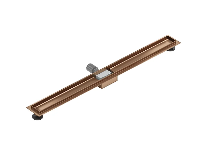 Mexen Flat behuizing voor lineaire afvoer 100 cm, geborsteld koper - 1C15100