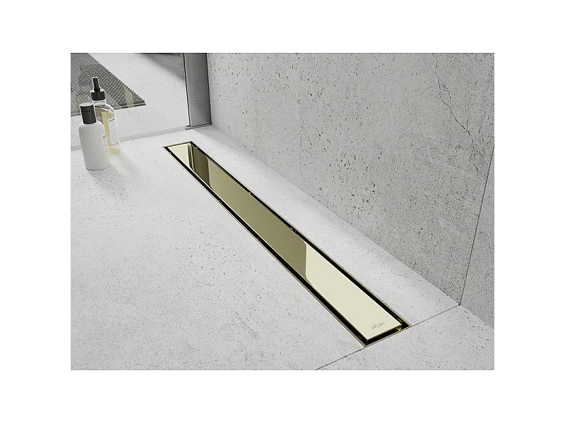 Mexen Flat M13 Linear Drain 2-in-1 80 cm, Gold - 1510080-15