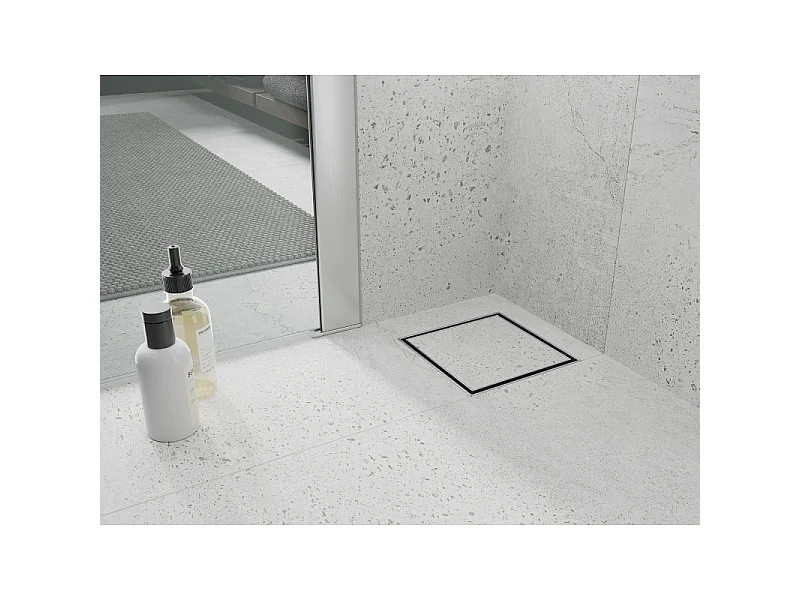 Mexen Flat-Q M13 siphon de sol carré 15 x 15 cm, inox - 1010015