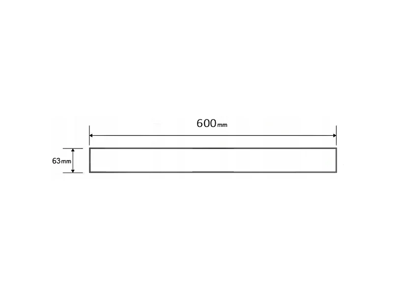 Mexen Flat M01 afdekplaat voor lineaire afvoer 60 cm, roségoud - 1620060