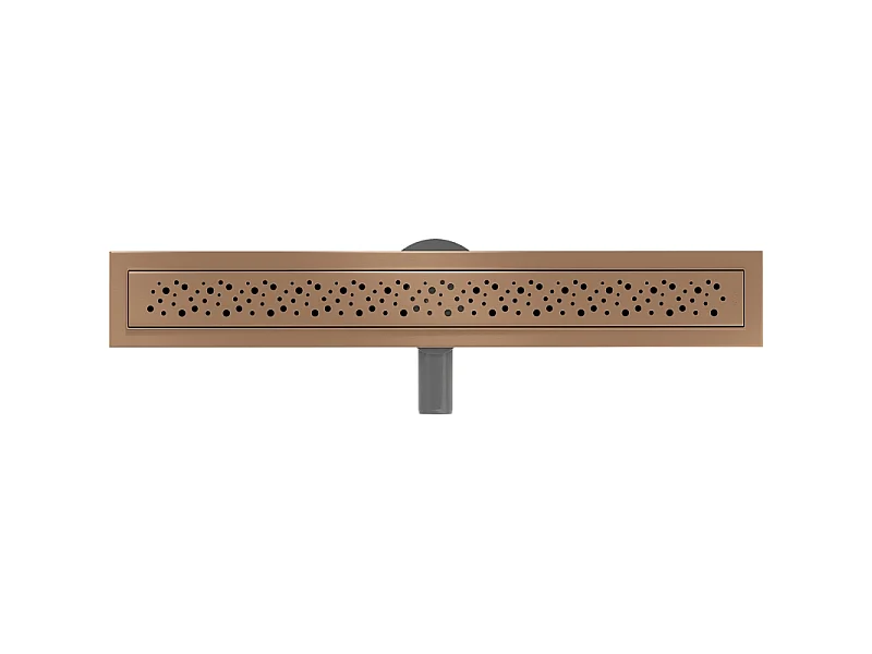 Mexen Flat 360° M12 rotating linear drain 60 cm, brushed copper - 1C21060-40
