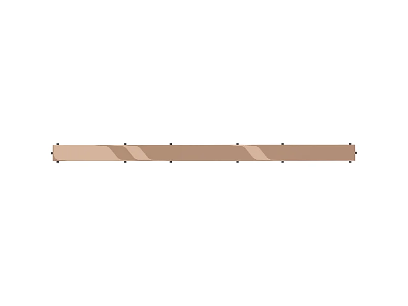 Mexen Flat M13 Abdeckung 2-in-1 für Linienabfluss 80 cm, Roségold - 1619080