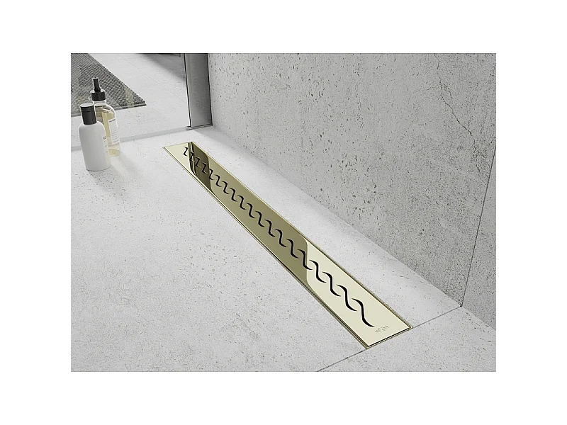 Mexen Flat M18 drain linéaire 50 cm, or - 1523050-15