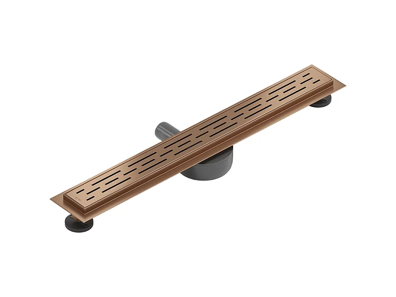 Mexen Flat 360° M01 canalisation linéaire rotative 50 cm, cuivre brossé - 1C20050-40