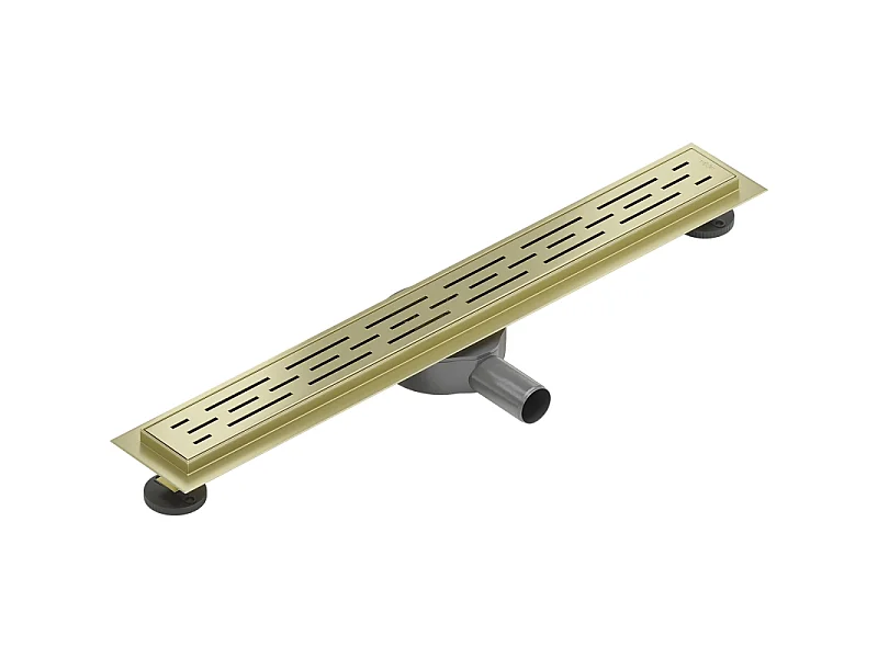 Mexen Flat 360° M01 Linear Rotating Drain 60 cm, Brushed Gold - 1A20060-40