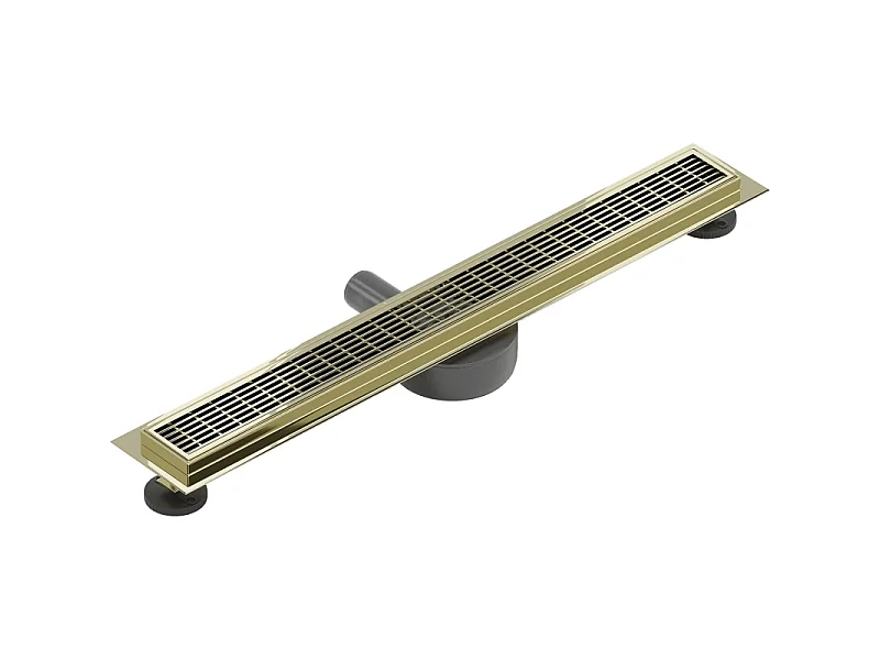 Mexen Flat 360° M33 Drehbarer Linienablauf 60 cm, gold - 1533060-40