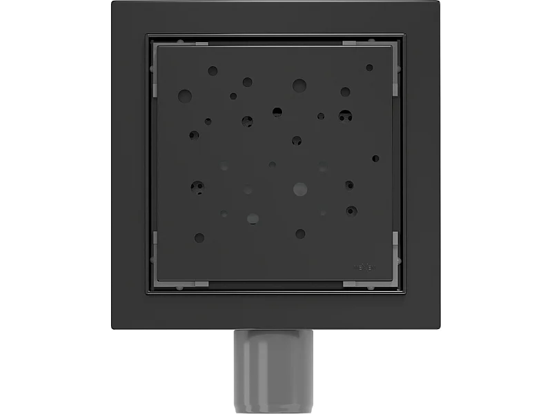 Mexen Flat-Q M12 siphon de sol carré 15 x 15 cm, noir - 1710415