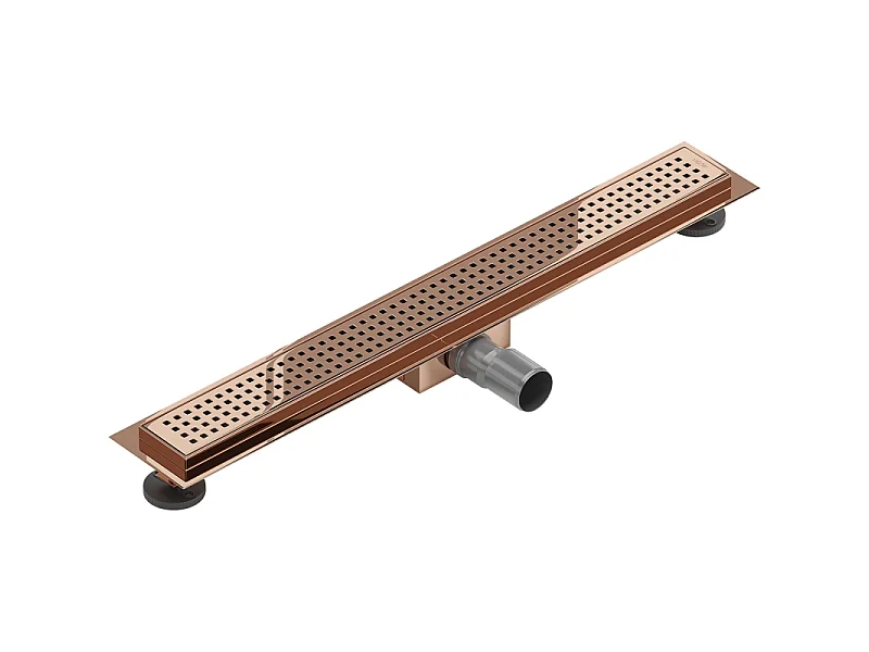 Mexen Flat M08 lineaire afvoer 70 cm, roze goud - 1625070-15