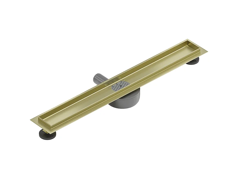 Mexen Flat 360° draaibare lineaire afvoerbehuizing 70 cm, goud geborsteld - 1A40070
