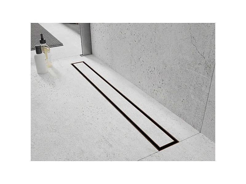 Mexen Flat M13 Linear Drain 2 in 1 130 cm, Brushed Copper - 1C10130
