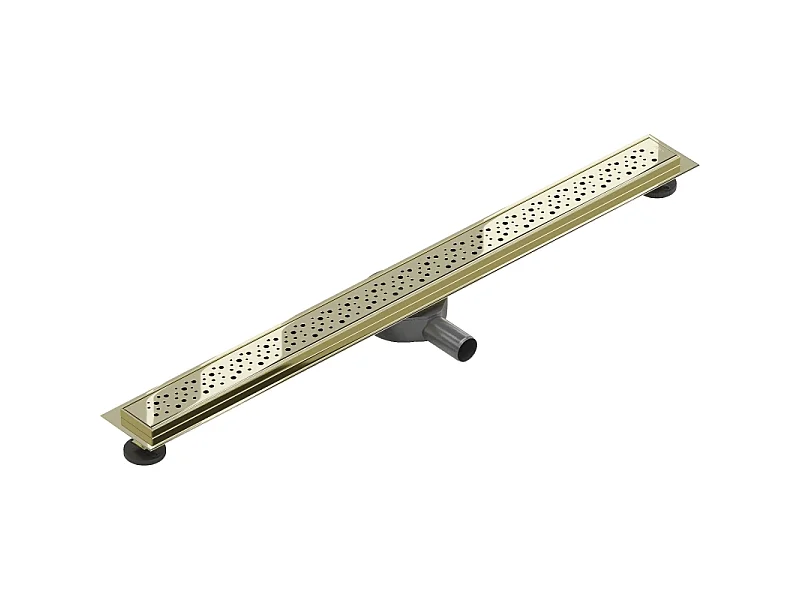 Mexen Flat 360° M12 Rotatable Linear Drain 90 cm, Gold - 1521090-40