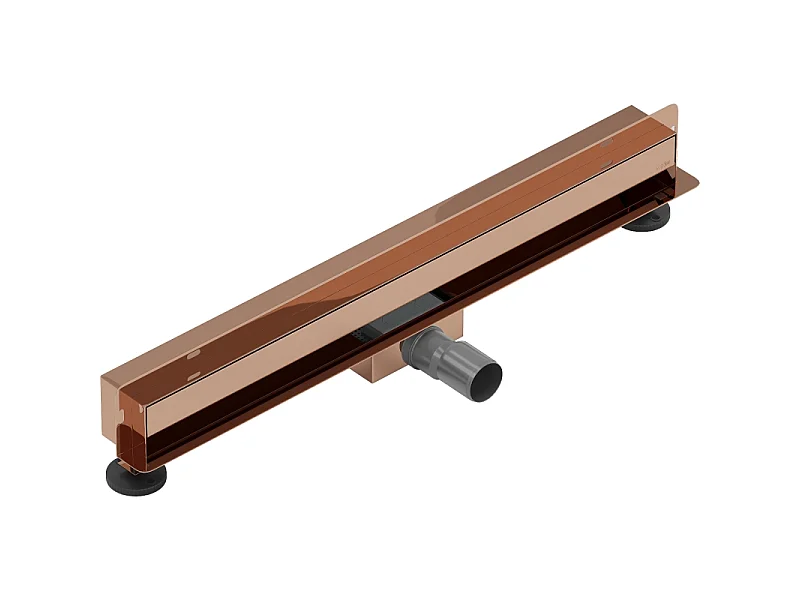 Mexen Flat Wall wall linear drain 2-in-1 50 cm, rose gold - 1630050