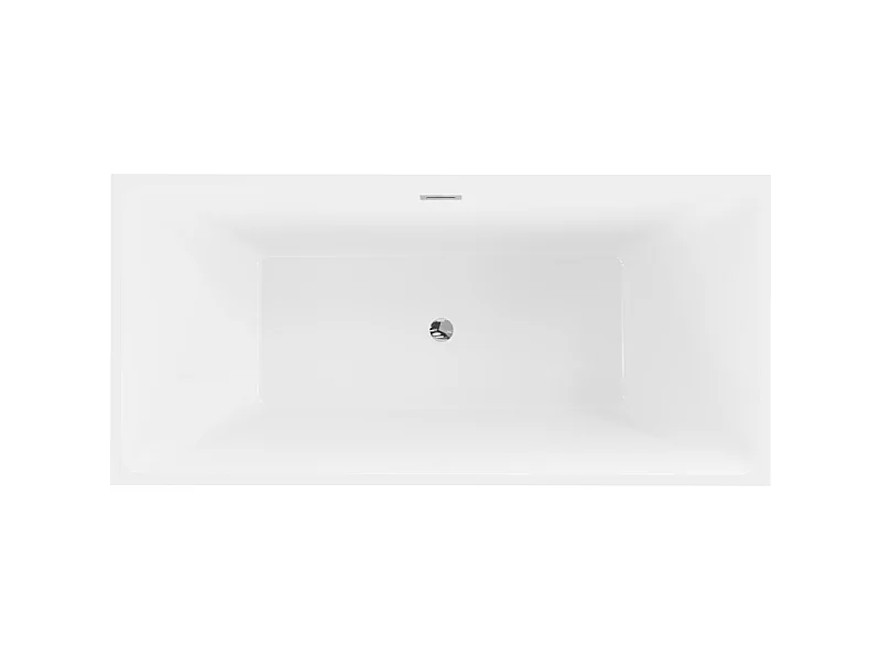 Mexen Nita fritstående badekar 170 x 80 cm, hvid, krom overløb - 52091708000-01