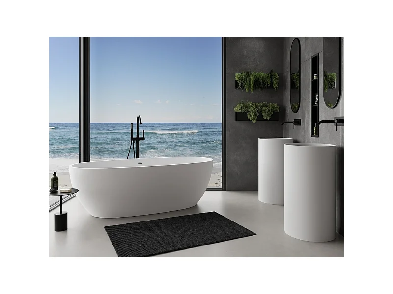 Mexen Torino baignoire autoportante en conglomérat 175 x 78 cm, blanc mat - 57271757800