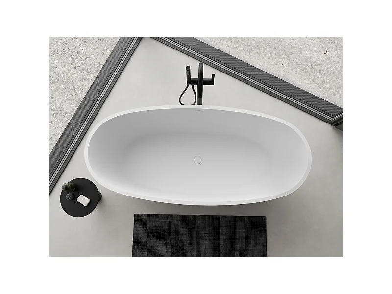 Mexen Torino baignoire autoportante en conglomérat 175 x 78 cm, blanc mat - 57271757800