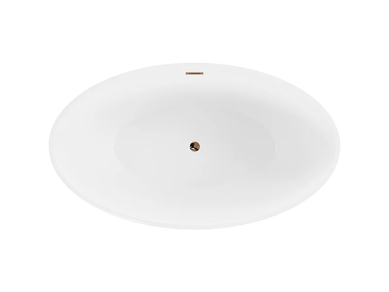 Mexen Nike fritstående badekar 175 x 100 cm, hvid, overløb roseguld - 54071751000-60