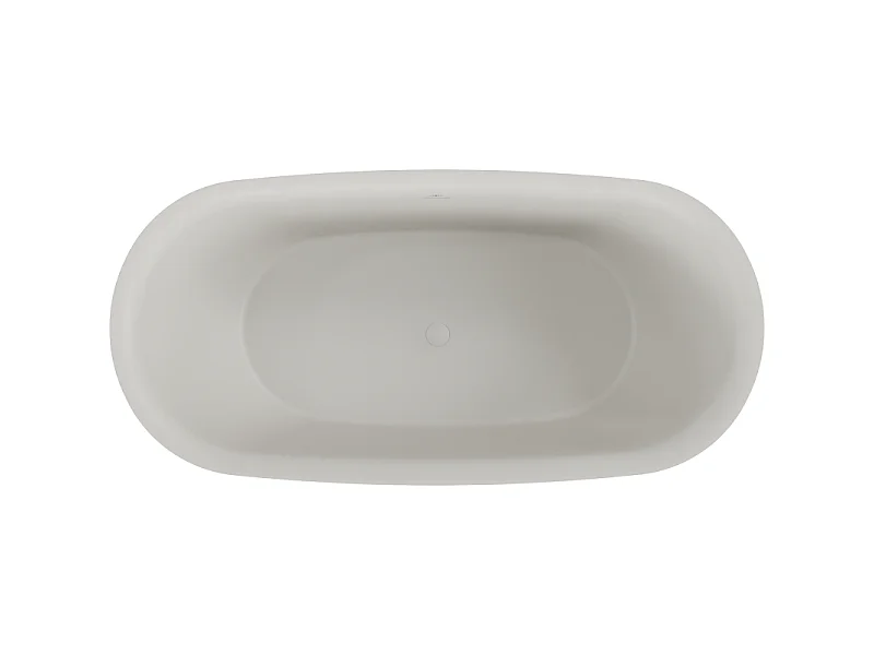 Mexen Siena baignoire autoportante en conglomérat 170 x 80 cm, béton mat - 57291708061