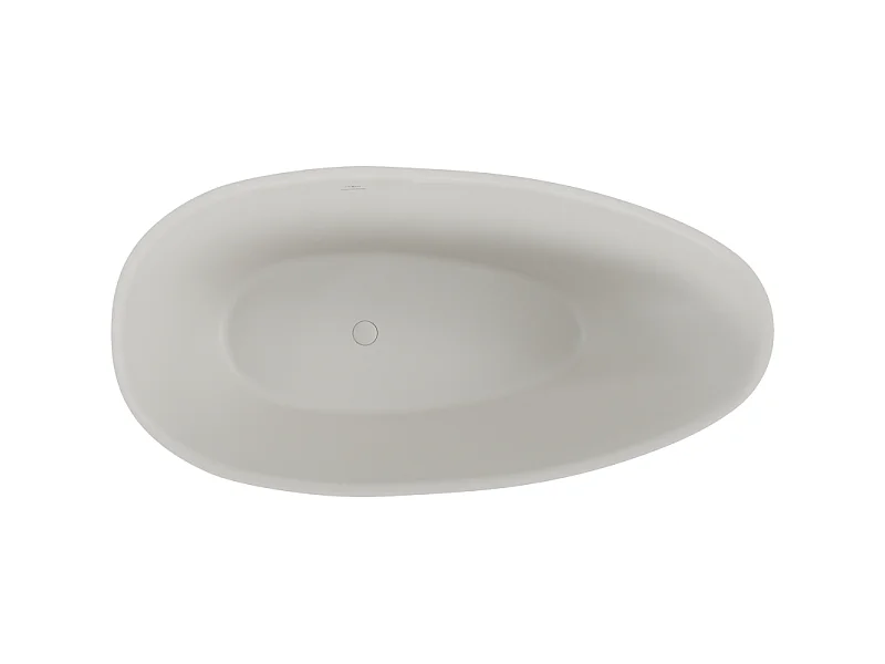 Mexen Milano free-standing bathtub made of conglomerate 150 x 82 cm, matte concrete - 57301508561