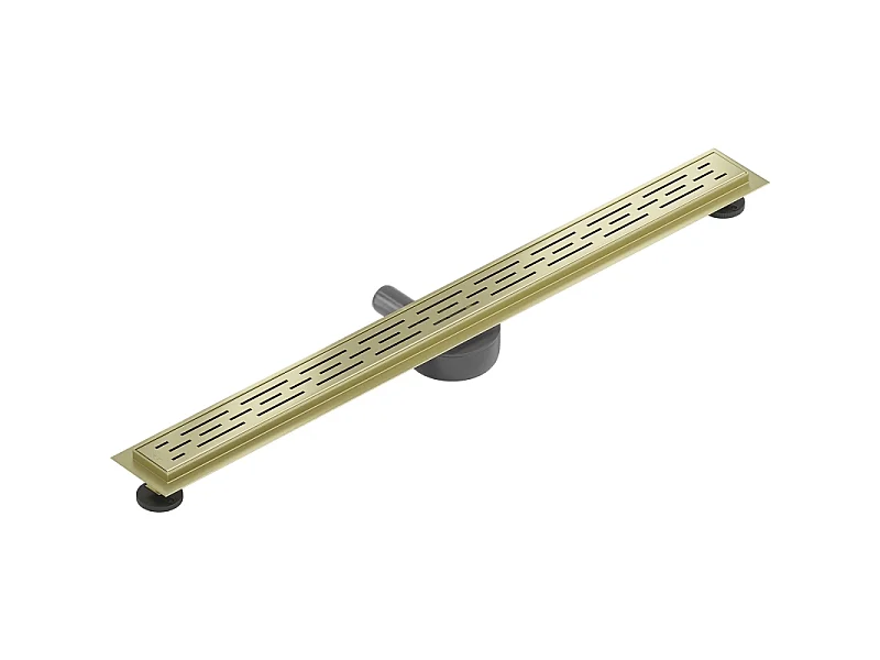 Mexen Flat 360° M01 rotary linear drain 100 cm, brushed gold - 1A20100-40