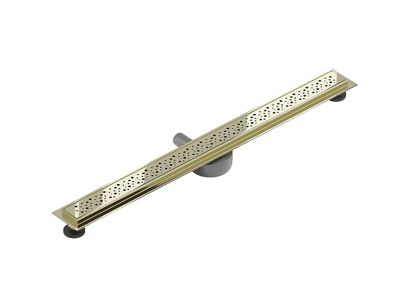 Mexen Flat 360° M12 rotary linear drain 100 cm, gold - 1521100-40