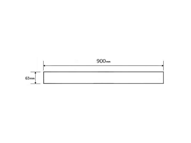 Mexen Flat M01 cache pour caniveau de douche 90 cm, dorée - 1520090