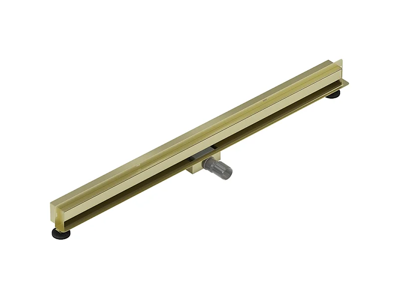 Mexen Flat Wall linear wall drain 2-in-1 110 cm, brushed gold - 1A30110
