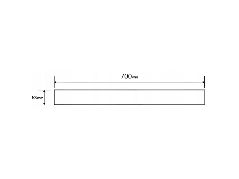 Mexen Flat M08 afdekplaat voor lijnafvoer 70 cm, goud - 1525070