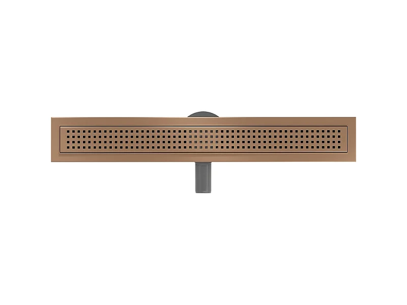 Mexen Flat 360° M08 draaibare douchegoot 50 cm, geborsteld koper - 1C25050-40