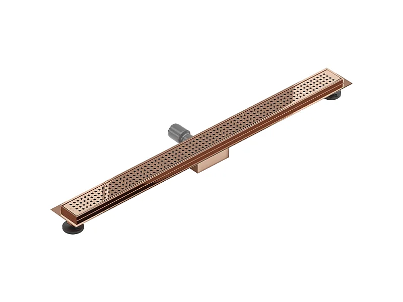 Mexen Flat M08 lineaire afvoer 90 cm, roze goud - 1625090-15