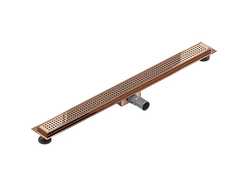 Mexen Flat M08 lineaire afvoer 90 cm, roze goud - 1625090-15