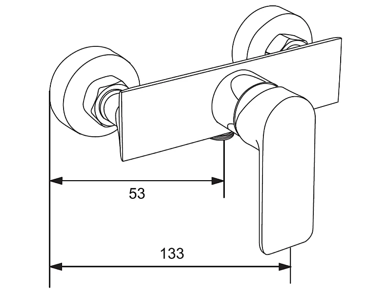 Mexen Carl surface-mounted shower set with rain shower and Alexa shower tap, chrome - 71240240-00