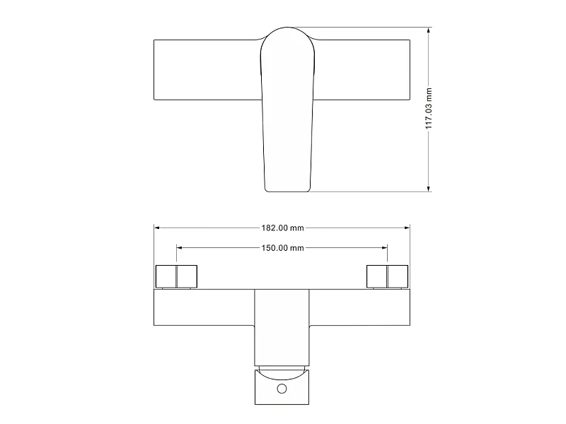 Mexen Tord surface-mounted shower set with rain shower and Lynx shower mixer, chrome - 745940200-00