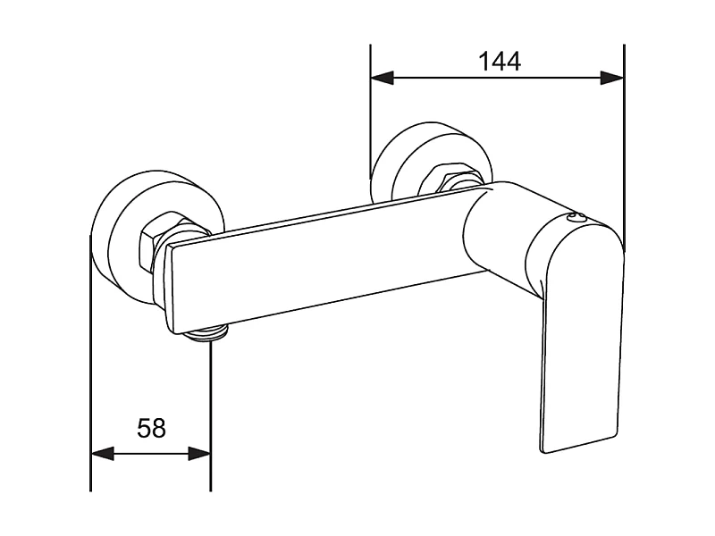 Mexen Tord exposed shower set with rain shower and Zero shower tap, chrome - 71140200-00