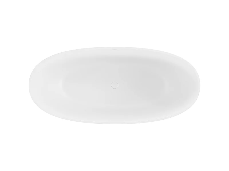 Mexen Bari baignoire autoportante en conglomérat 165 x 75 cm, blanc mat - 57221657500