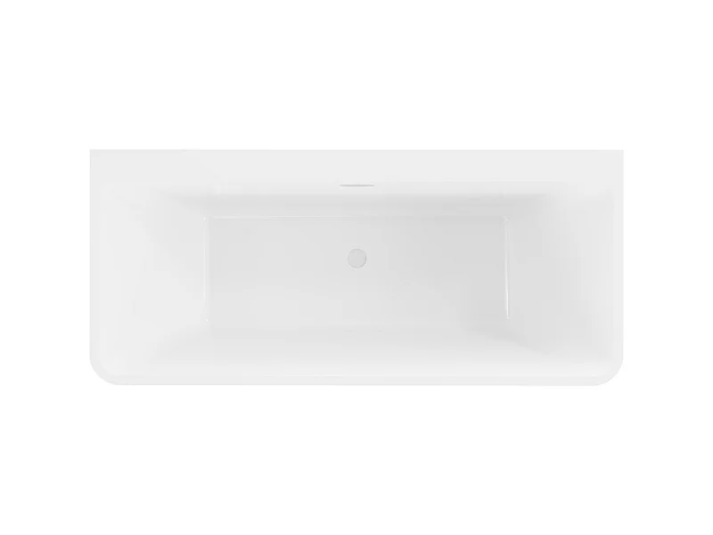 Mexen Volta freestanding wall-mounted bathtub 170 x 75 cm, white/black, white overflow - 51131707575-20